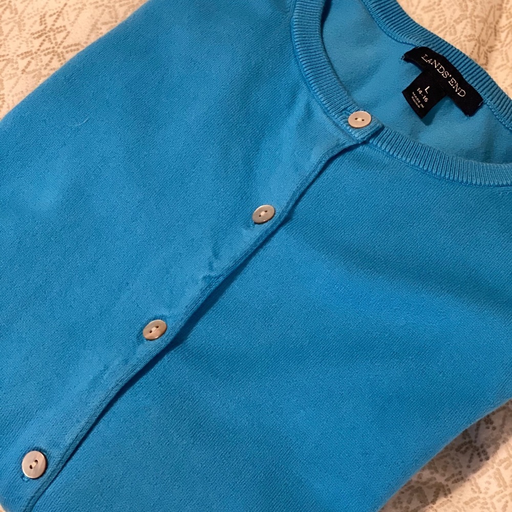 Blue/turquoise cardigans